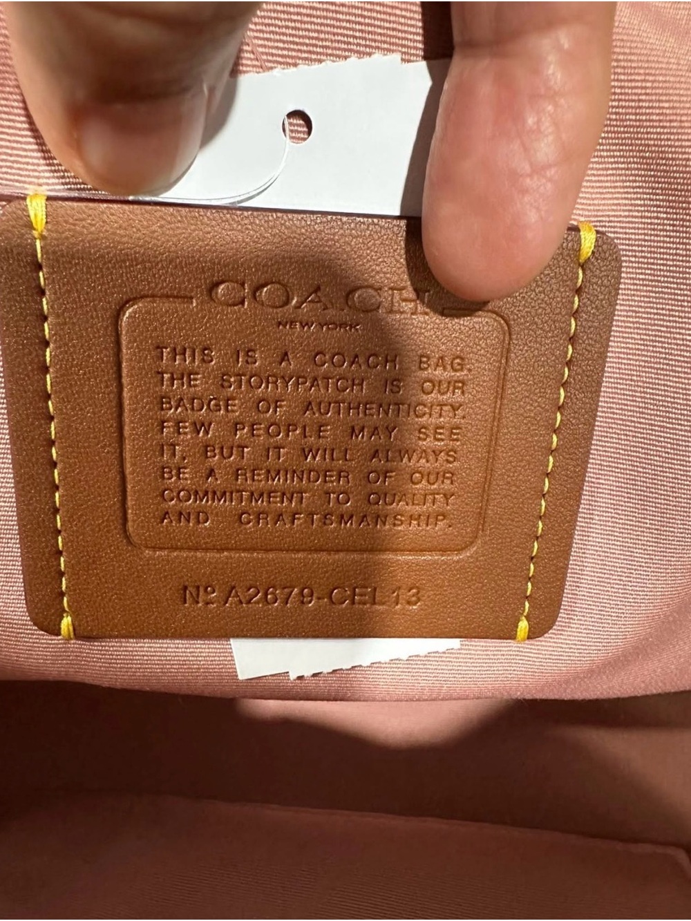 Coach powder pink Erin - Picture 5 of 8